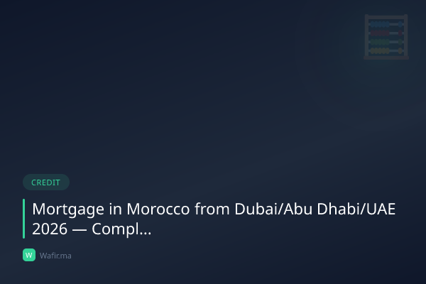 Crédit immobilier MRE Émirats Dubaï Abu Dhabi Maroc 2026 guide