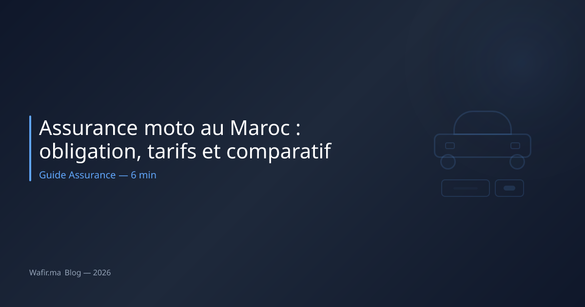 Assurance moto Maroc obligation tarifs comparatif