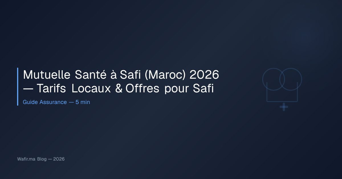 Mutuelle Santé à Safi (Maroc) 2026 — Tarifs Locaux & Offres pour Safi ...