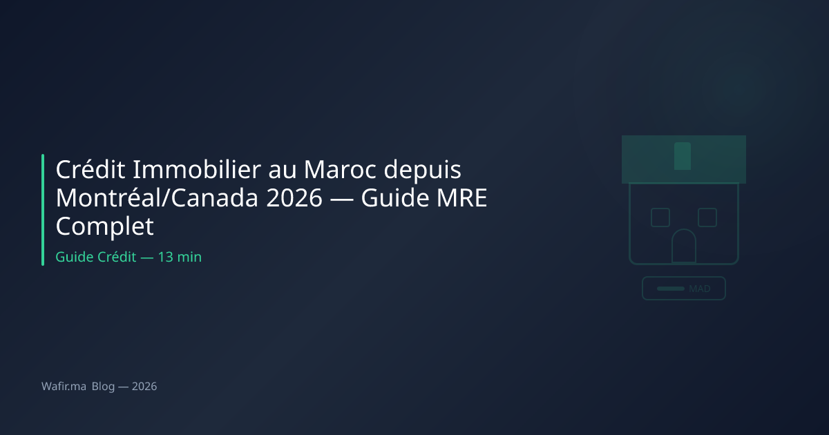 قرض عقاري MRE كندا مونتريال المغرب 2026