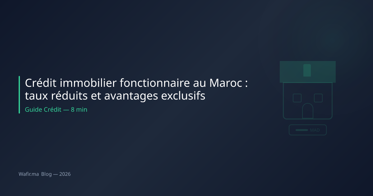 Crédit immobilier fonctionnaire Maroc taux avantages