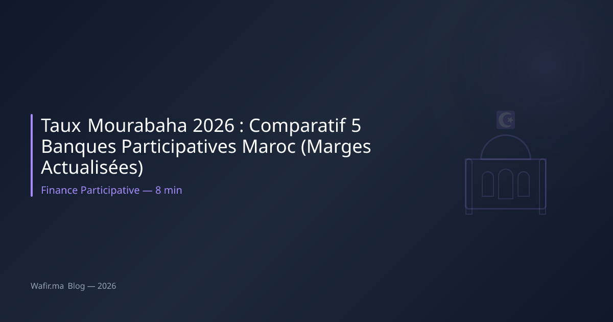 Taux mourabaha comparatif banques participatives Maroc