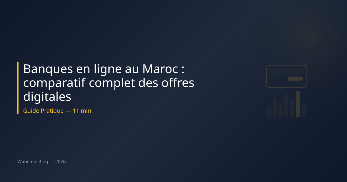 Banques en ligne Maroc comparatif digital