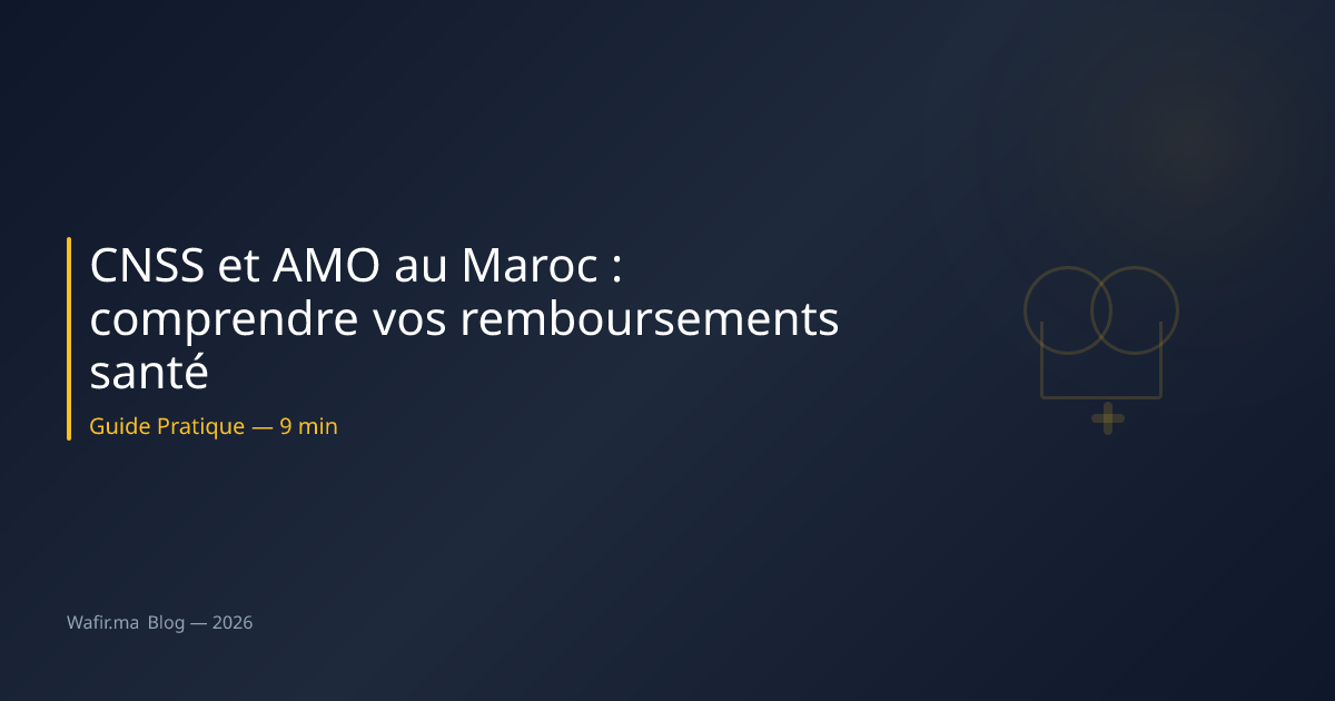 CNSS AMO remboursement santé Maroc